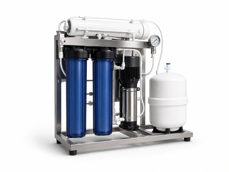 Compact commercial reverse osmosis purification system